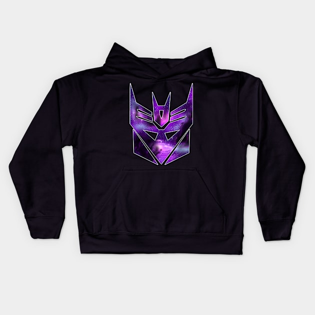 Starry Decepticon Kids Hoodie by candychameleon